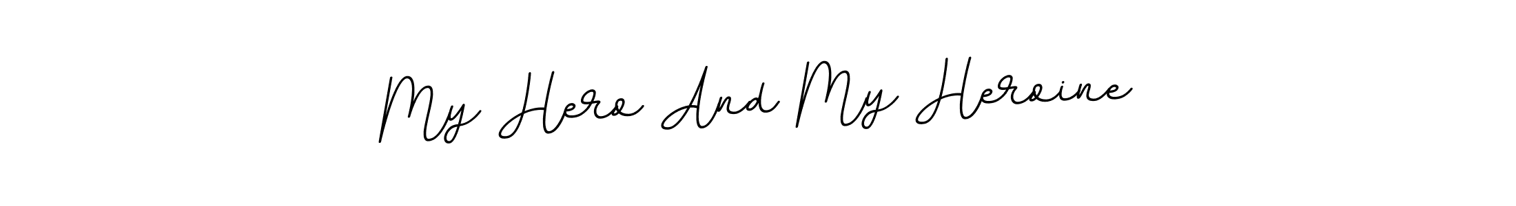 BallpointsItalic-DORy9 is a professional signature style that is perfect for those who want to add a touch of class to their signature. It is also a great choice for those who want to make their signature more unique. Get My Hero And My Heroine name to fancy signature for free. My Hero And My Heroine signature style 11 images and pictures png