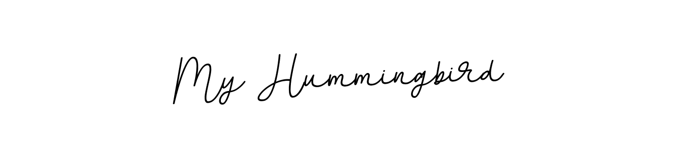 How to make My Hummingbird name signature. Use BallpointsItalic-DORy9 style for creating short signs online. This is the latest handwritten sign. My Hummingbird signature style 11 images and pictures png