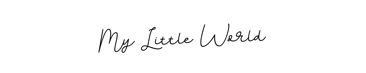 How to make My Little World signature? BallpointsItalic-DORy9 is a professional autograph style. Create handwritten signature for My Little World name. My Little World signature style 11 images and pictures png