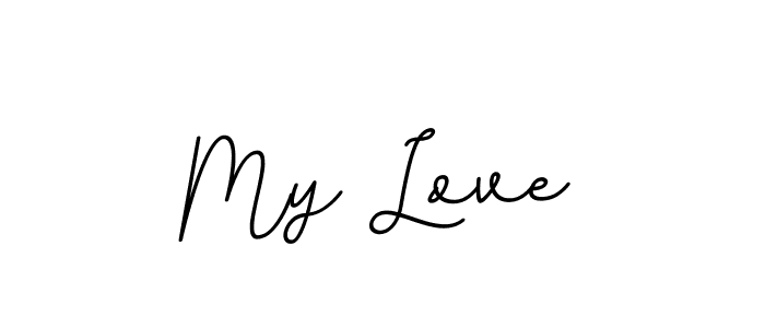 Design your own signature with our free online signature maker. With this signature software, you can create a handwritten (BallpointsItalic-DORy9) signature for name My Love. My Love signature style 11 images and pictures png