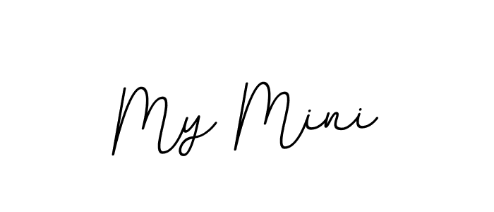 You can use this online signature creator to create a handwritten signature for the name My Mini. This is the best online autograph maker. My Mini signature style 11 images and pictures png
