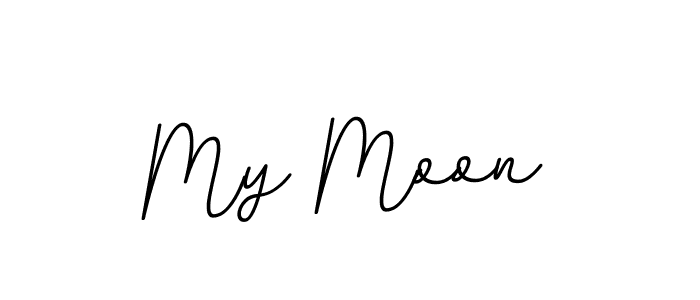 How to make My Moon signature? BallpointsItalic-DORy9 is a professional autograph style. Create handwritten signature for My Moon name. My Moon signature style 11 images and pictures png