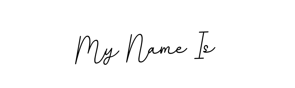 Similarly BallpointsItalic-DORy9 is the best handwritten signature design. Signature creator online .You can use it as an online autograph creator for name My Name Is. My Name Is signature style 11 images and pictures png