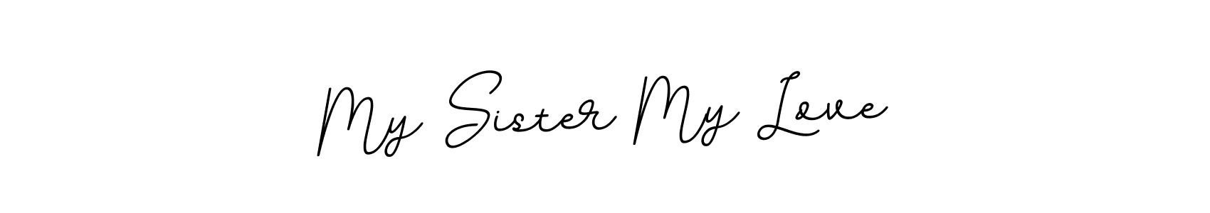 How to Draw My Sister My Love signature style? BallpointsItalic-DORy9 is a latest design signature styles for name My Sister My Love. My Sister My Love signature style 11 images and pictures png