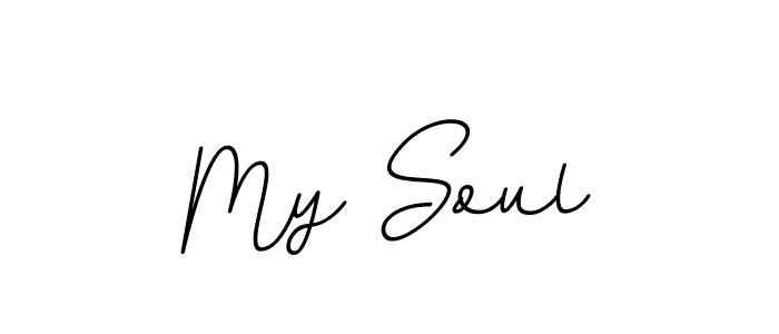 Make a beautiful signature design for name My Soul. With this signature (BallpointsItalic-DORy9) style, you can create a handwritten signature for free. My Soul signature style 11 images and pictures png