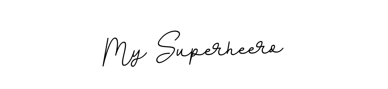 This is the best signature style for the My Superheero name. Also you like these signature font (BallpointsItalic-DORy9). Mix name signature. My Superheero signature style 11 images and pictures png