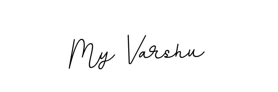 Design your own signature with our free online signature maker. With this signature software, you can create a handwritten (BallpointsItalic-DORy9) signature for name My Varshu. My Varshu signature style 11 images and pictures png