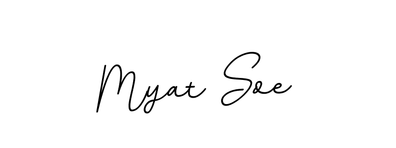 Make a beautiful signature design for name Myat Soe. With this signature (BallpointsItalic-DORy9) style, you can create a handwritten signature for free. Myat Soe signature style 11 images and pictures png