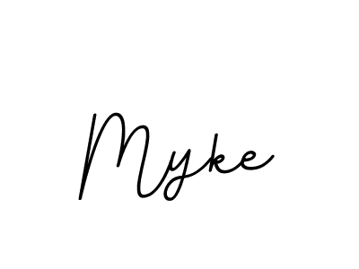 Make a beautiful signature design for name Myke. With this signature (BallpointsItalic-DORy9) style, you can create a handwritten signature for free. Myke signature style 11 images and pictures png