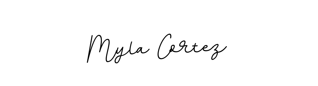 Myla Cortez stylish signature style. Best Handwritten Sign (BallpointsItalic-DORy9) for my name. Handwritten Signature Collection Ideas for my name Myla Cortez. Myla Cortez signature style 11 images and pictures png