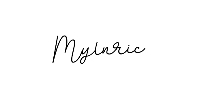 How to make Mylnric name signature. Use BallpointsItalic-DORy9 style for creating short signs online. This is the latest handwritten sign. Mylnric signature style 11 images and pictures png