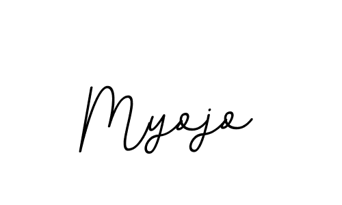 How to make Myojo name signature. Use BallpointsItalic-DORy9 style for creating short signs online. This is the latest handwritten sign. Myojo signature style 11 images and pictures png
