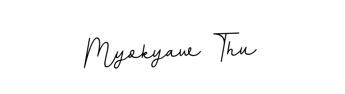 Myokyaw Thu stylish signature style. Best Handwritten Sign (BallpointsItalic-DORy9) for my name. Handwritten Signature Collection Ideas for my name Myokyaw Thu. Myokyaw Thu signature style 11 images and pictures png