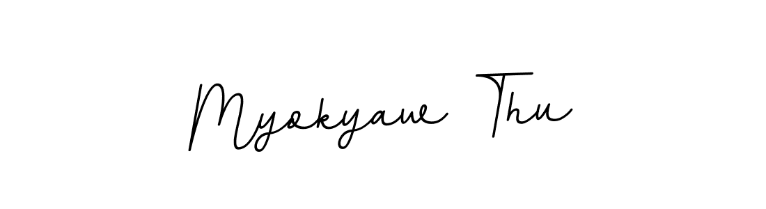 Myokyaw Thu stylish signature style. Best Handwritten Sign (BallpointsItalic-DORy9) for my name. Handwritten Signature Collection Ideas for my name Myokyaw Thu. Myokyaw Thu signature style 11 images and pictures png