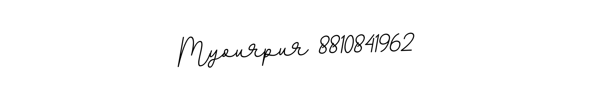 Use a signature maker to create a handwritten signature online. With this signature software, you can design (BallpointsItalic-DORy9) your own signature for name Myourpur 8810841962. Myourpur 8810841962 signature style 11 images and pictures png