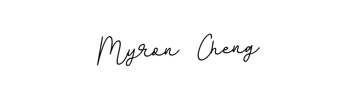 Make a beautiful signature design for name Myron  Cheng. With this signature (BallpointsItalic-DORy9) style, you can create a handwritten signature for free. Myron  Cheng signature style 11 images and pictures png