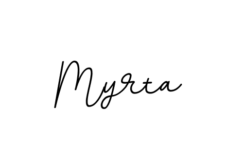 This is the best signature style for the Myrta name. Also you like these signature font (BallpointsItalic-DORy9). Mix name signature. Myrta signature style 11 images and pictures png