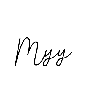 You should practise on your own different ways (BallpointsItalic-DORy9) to write your name (Myy) in signature. don't let someone else do it for you. Myy signature style 11 images and pictures png