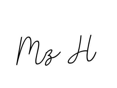 How to Draw Mz H signature style? BallpointsItalic-DORy9 is a latest design signature styles for name Mz H. Mz H signature style 11 images and pictures png