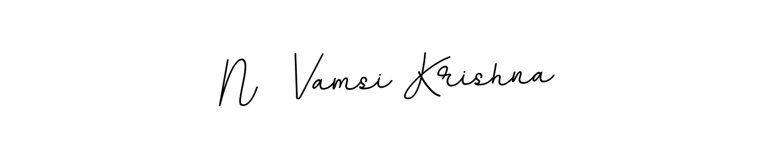 N  Vamsi Krishna stylish signature style. Best Handwritten Sign (BallpointsItalic-DORy9) for my name. Handwritten Signature Collection Ideas for my name N  Vamsi Krishna. N  Vamsi Krishna signature style 11 images and pictures png