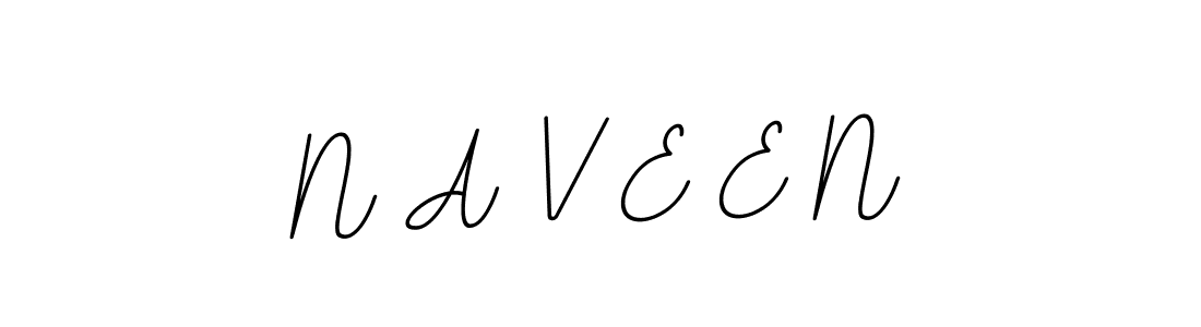 It looks lik you need a new signature style for name N A V E E N. Design unique handwritten (BallpointsItalic-DORy9) signature with our free signature maker in just a few clicks. N A V E E N signature style 11 images and pictures png