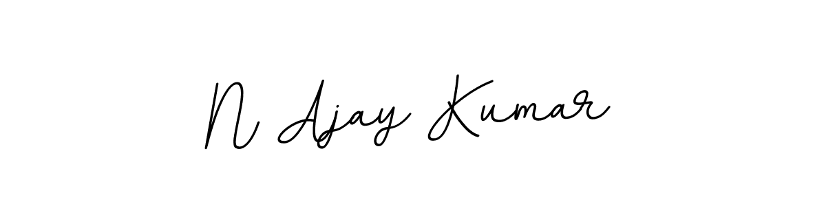 Create a beautiful signature design for name N Ajay Kumar. With this signature (BallpointsItalic-DORy9) fonts, you can make a handwritten signature for free. N Ajay Kumar signature style 11 images and pictures png
