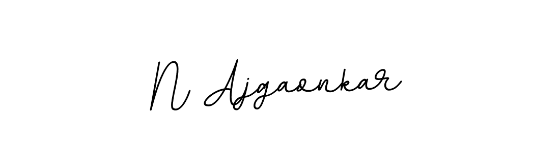 The best way (BallpointsItalic-DORy9) to make a short signature is to pick only two or three words in your name. The name N Ajgaonkar include a total of six letters. For converting this name. N Ajgaonkar signature style 11 images and pictures png