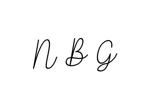 Also we have N B G name is the best signature style. Create professional handwritten signature collection using BallpointsItalic-DORy9 autograph style. N B G signature style 11 images and pictures png