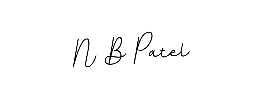 N B Patel stylish signature style. Best Handwritten Sign (BallpointsItalic-DORy9) for my name. Handwritten Signature Collection Ideas for my name N B Patel. N B Patel signature style 11 images and pictures png