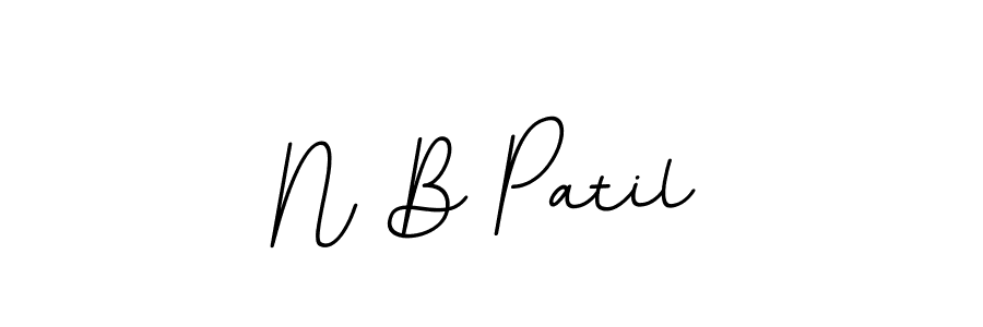 Make a beautiful signature design for name N B Patil. Use this online signature maker to create a handwritten signature for free. N B Patil signature style 11 images and pictures png