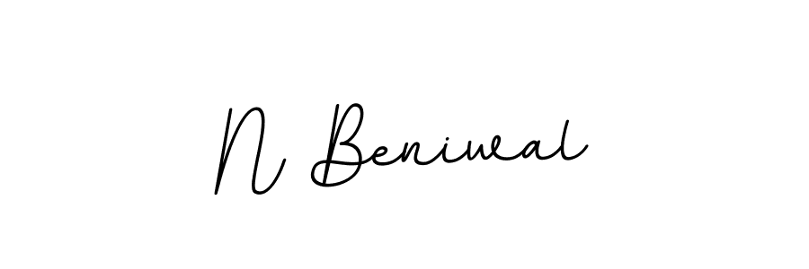 It looks lik you need a new signature style for name N Beniwal. Design unique handwritten (BallpointsItalic-DORy9) signature with our free signature maker in just a few clicks. N Beniwal signature style 11 images and pictures png