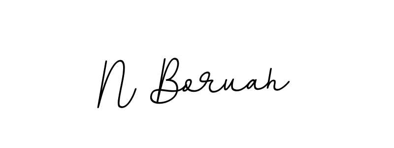 Create a beautiful signature design for name N Boruah. With this signature (BallpointsItalic-DORy9) fonts, you can make a handwritten signature for free. N Boruah signature style 11 images and pictures png