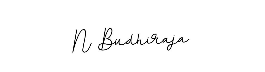 Make a beautiful signature design for name N Budhiraja. With this signature (BallpointsItalic-DORy9) style, you can create a handwritten signature for free. N Budhiraja signature style 11 images and pictures png