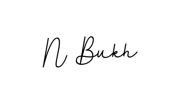 Create a beautiful signature design for name N Bukh. With this signature (BallpointsItalic-DORy9) fonts, you can make a handwritten signature for free. N Bukh signature style 11 images and pictures png