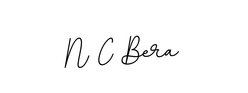 Create a beautiful signature design for name N C Bera. With this signature (BallpointsItalic-DORy9) fonts, you can make a handwritten signature for free. N C Bera signature style 11 images and pictures png
