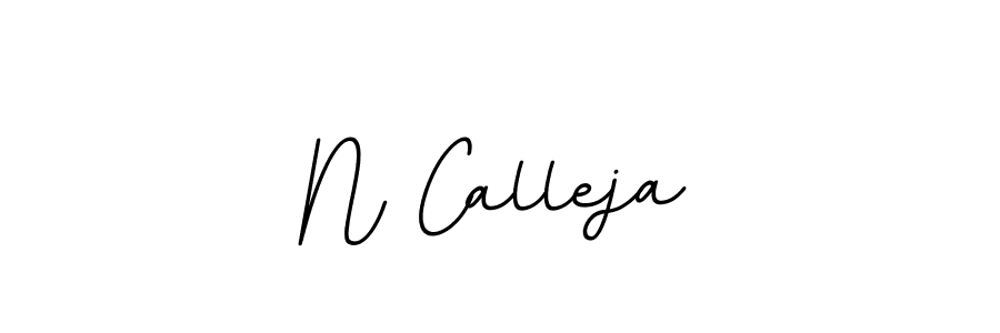 Create a beautiful signature design for name N Calleja. With this signature (BallpointsItalic-DORy9) fonts, you can make a handwritten signature for free. N Calleja signature style 11 images and pictures png