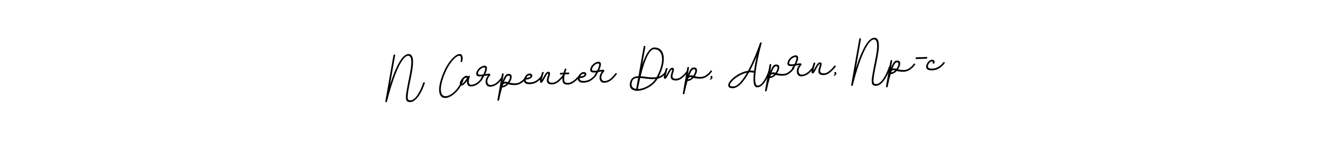 Make a beautiful signature design for name N Carpenter Dnp, Aprn, Np-c. With this signature (BallpointsItalic-DORy9) style, you can create a handwritten signature for free. N Carpenter Dnp, Aprn, Np-c signature style 11 images and pictures png