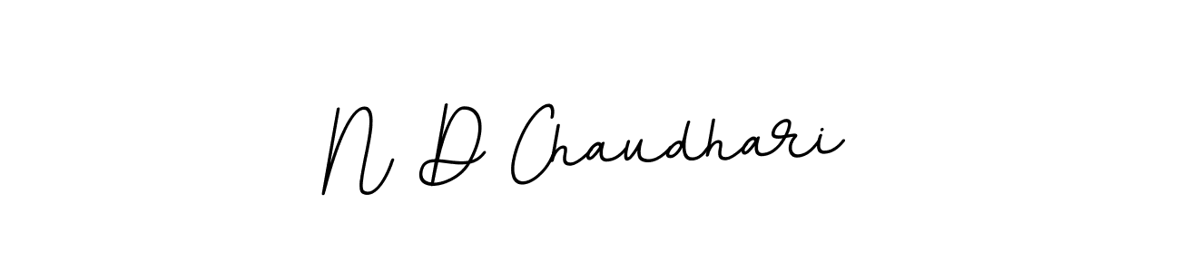 Make a beautiful signature design for name N D Chaudhari. With this signature (BallpointsItalic-DORy9) style, you can create a handwritten signature for free. N D Chaudhari signature style 11 images and pictures png