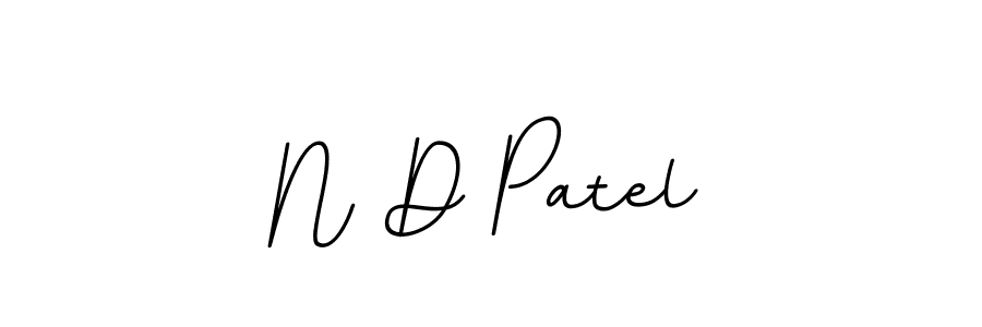 N D Patel stylish signature style. Best Handwritten Sign (BallpointsItalic-DORy9) for my name. Handwritten Signature Collection Ideas for my name N D Patel. N D Patel signature style 11 images and pictures png