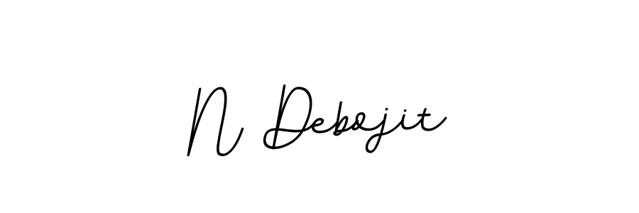 Design your own signature with our free online signature maker. With this signature software, you can create a handwritten (BallpointsItalic-DORy9) signature for name N Debojit. N Debojit signature style 11 images and pictures png
