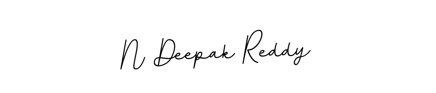 Design your own signature with our free online signature maker. With this signature software, you can create a handwritten (BallpointsItalic-DORy9) signature for name N Deepak Reddy. N Deepak Reddy signature style 11 images and pictures png