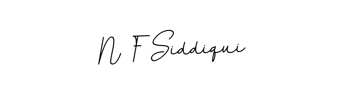 Make a beautiful signature design for name N F Siddiqui. With this signature (BallpointsItalic-DORy9) style, you can create a handwritten signature for free. N F Siddiqui signature style 11 images and pictures png