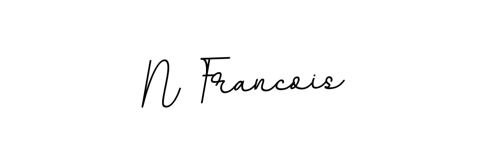 Design your own signature with our free online signature maker. With this signature software, you can create a handwritten (BallpointsItalic-DORy9) signature for name N Francois. N Francois signature style 11 images and pictures png