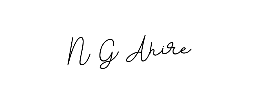 The best way (BallpointsItalic-DORy9) to make a short signature is to pick only two or three words in your name. The name N G Ahire include a total of six letters. For converting this name. N G Ahire signature style 11 images and pictures png