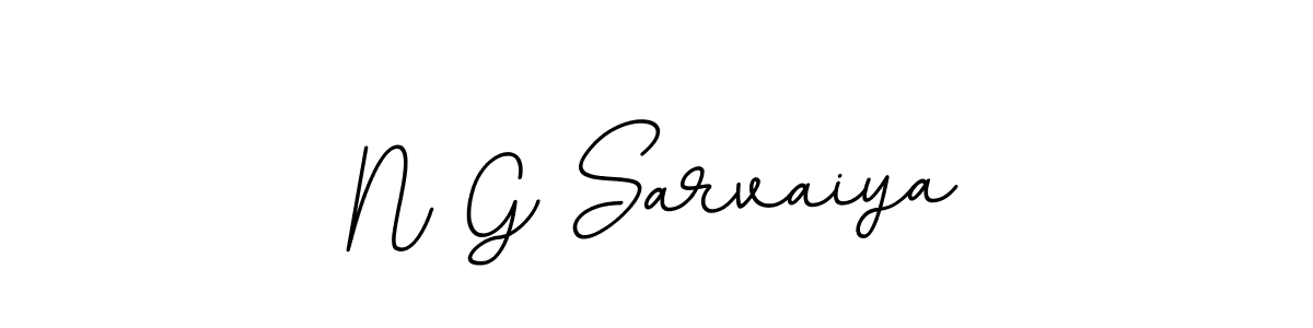 Create a beautiful signature design for name N G Sarvaiya. With this signature (BallpointsItalic-DORy9) fonts, you can make a handwritten signature for free. N G Sarvaiya signature style 11 images and pictures png