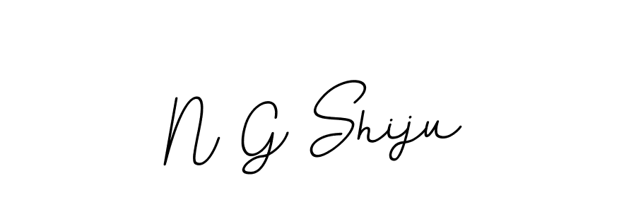 You should practise on your own different ways (BallpointsItalic-DORy9) to write your name (N G Shiju) in signature. don't let someone else do it for you. N G Shiju signature style 11 images and pictures png