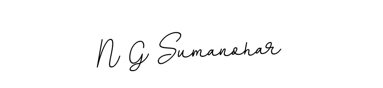 if you are searching for the best signature style for your name N G Sumanohar. so please give up your signature search. here we have designed multiple signature styles  using BallpointsItalic-DORy9. N G Sumanohar signature style 11 images and pictures png