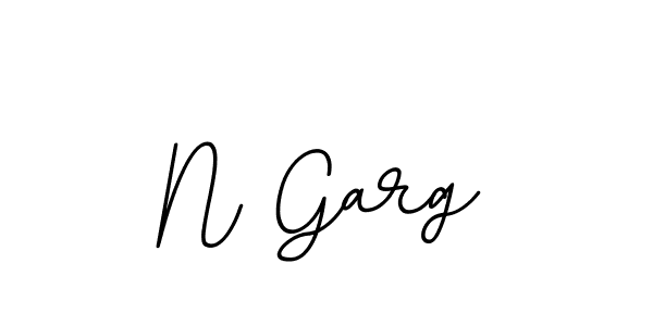 Create a beautiful signature design for name N Garg. With this signature (BallpointsItalic-DORy9) fonts, you can make a handwritten signature for free. N Garg signature style 11 images and pictures png