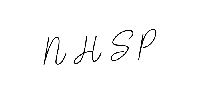 This is the best signature style for the N H S P name. Also you like these signature font (BallpointsItalic-DORy9). Mix name signature. N H S P signature style 11 images and pictures png