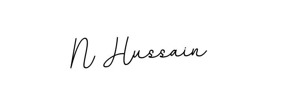 N Hussain stylish signature style. Best Handwritten Sign (BallpointsItalic-DORy9) for my name. Handwritten Signature Collection Ideas for my name N Hussain. N Hussain signature style 11 images and pictures png